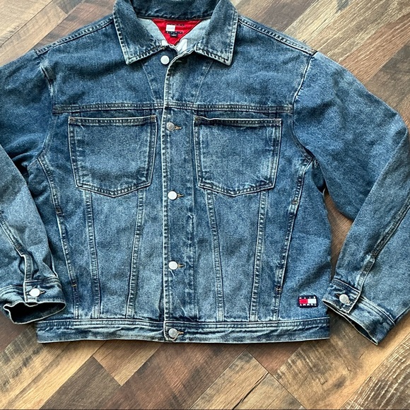 Kith x Tommy Hilfiger Denim Trucker Jacket Vintage Blue - Size Medium - Picture 5 of 10